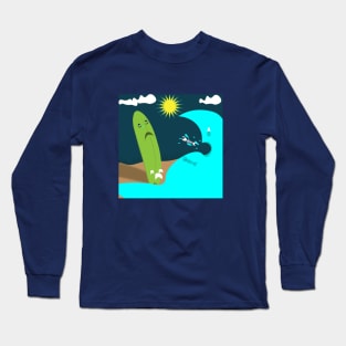 Sad Surfboard Long Sleeve T-Shirt